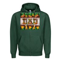 Sports Green Football Dad Tumbler Zipper Hoodie - BundleAndBundleShop