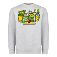 Heather Grey St. Patrick's Day Teacher coffee cups Heavyweight Sweatshirt - HowdyJamesFarm