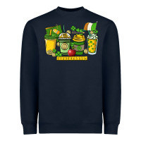 Navy St. Patrick's Day Teacher coffee cups Heavyweight Sweatshirt - HowdyJamesFarm