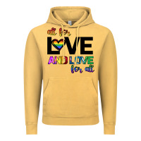 Vintage Mustard All For Love And Love For All Vintage Hoodie - Bettercallsaul