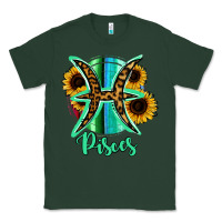 Sports Green Pisces Zodiac Sign Sunflower Leopard Serape Classic Tee - RanaPortraitStore