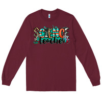 Burgundy science teacher Long Sleeve Tee - RanaPortraitStore