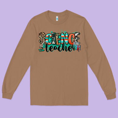 Science Teacher Long Sleeve Tee Designed By Ranaportraitstore