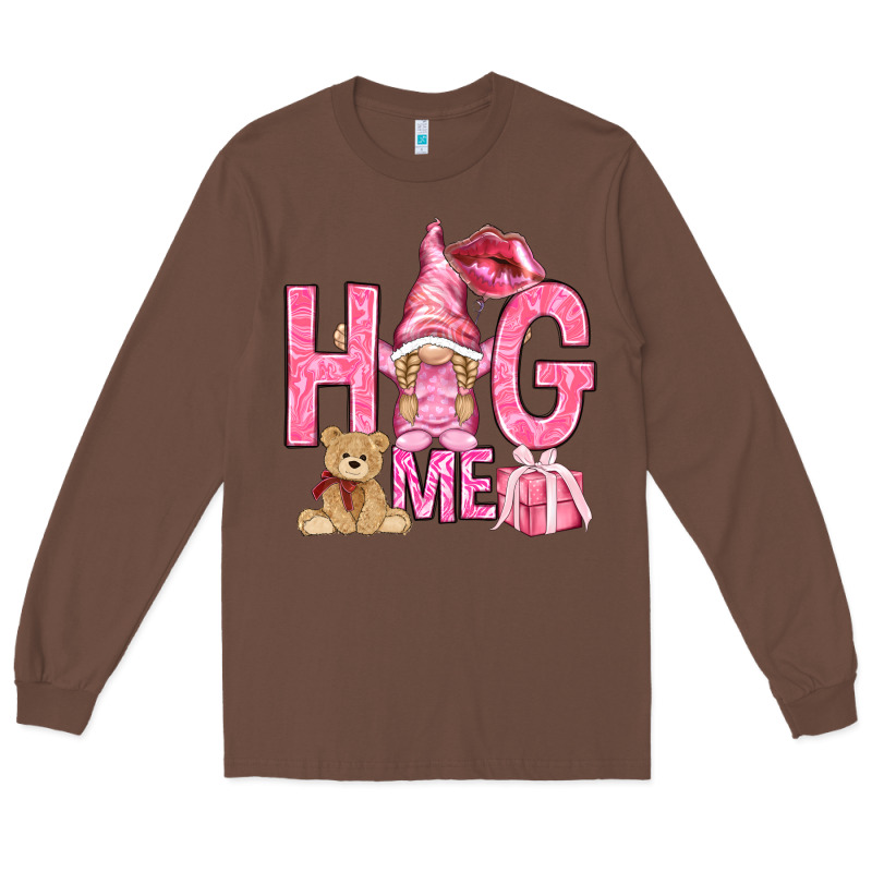 Hug Me With Gnome Hjf Long Sleeve Tee by HowdyJamesFarm | Teevron
