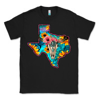 Black Western Sunflower, Rose, Gemstsone, Turquoise Bull Skull Classic Tee - Bettercallsaul