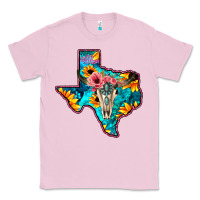 Bubblegum Pink Western Sunflower, Rose, Gemstsone, Turquoise Bull Skull Classic Tee - Bettercallsaul