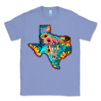 Colony Blue Western Sunflower, Rose, Gemstsone, Turquoise Bull Skull Classic Tee - Bettercallsaul