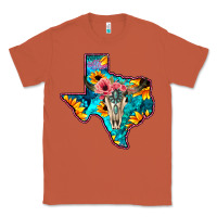 Copper Western Sunflower, Rose, Gemstsone, Turquoise Bull Skull Classic Tee - Bettercallsaul