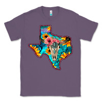 Lavender Western Sunflower, Rose, Gemstsone, Turquoise Bull Skull Classic Tee - Bettercallsaul