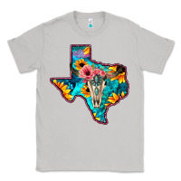 Moon Dust Western Sunflower, Rose, Gemstsone, Turquoise Bull Skull Classic Tee - Bettercallsaul