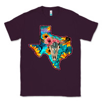 Plum Western Sunflower, Rose, Gemstsone, Turquoise Bull Skull Classic Tee - Bettercallsaul