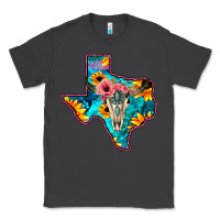 Smoke Western Sunflower, Rose, Gemstsone, Turquoise Bull Skull Classic Tee - Bettercallsaul