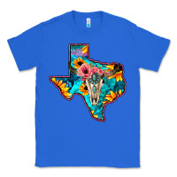True Royal Western Sunflower, Rose, Gemstsone, Turquoise Bull Skull Classic Tee - Bettercallsaul