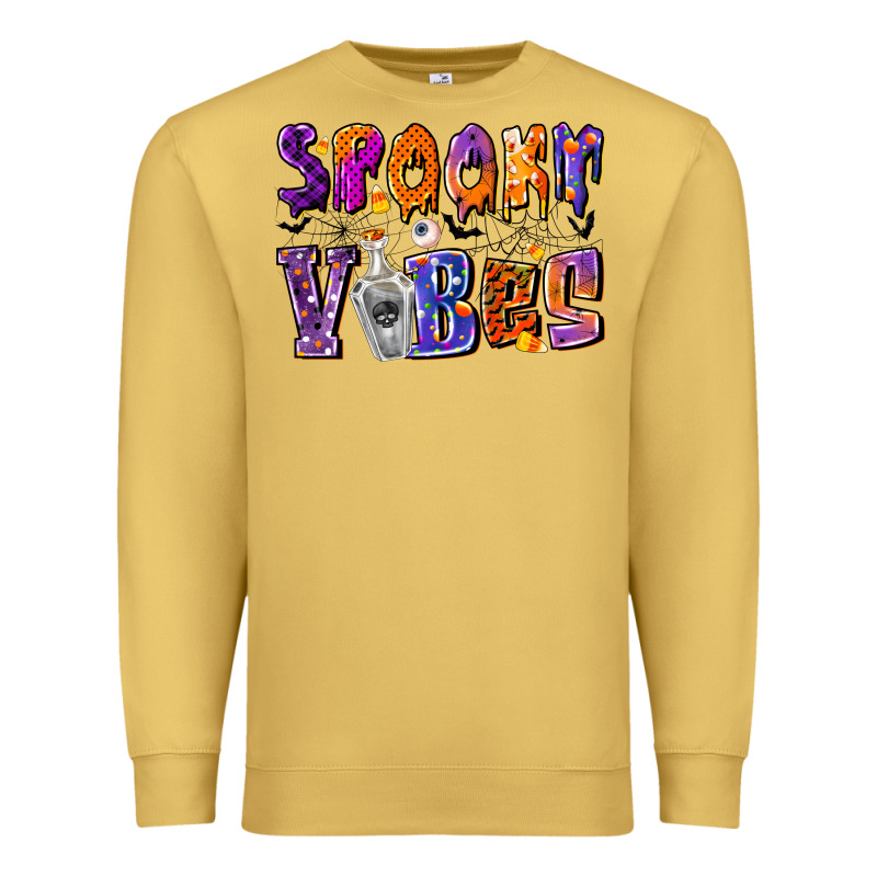 Spooky Vibes Premium Sweatshirt by CowhideDigitalArt | Teevron