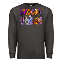 Smoke Spooky Vibes Premium Sweatshirt - CowhideDigitalArt