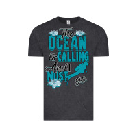 Vintage Black The Ocean Is Calling Vintage Tee - Bettercallsaul