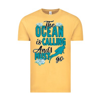 Vintage Mustard The Ocean Is Calling Vintage Tee - Bettercallsaul