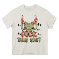 Cream fuck this shit Heavy Core Tee - MaliasSmallBusiness