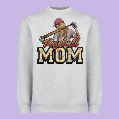 Baseball Mom Heavyweight Sweatshirt Designed By Howdyjamesfarm