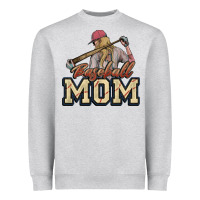 Heather Grey Baseball mom Heavyweight Sweatshirt - HowdyJamesFarm