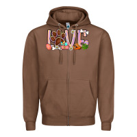 Chestnut Easter love dog paw Zipper Hoodie - BundleAndBundleShop