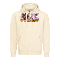 Sandshell Easter love dog paw Zipper Hoodie - BundleAndBundleShop