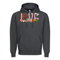 Smoke Easter love dog paw Zipper Hoodie - BundleAndBundleShop