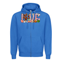 True Royal Easter love dog paw Zipper Hoodie - BundleAndBundleShop
