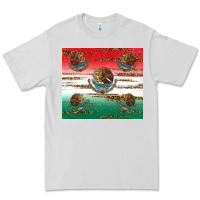 Dove Grey Mexican Flag Premium Tee - RanaPortraitStore