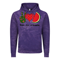 Cloud Purple Peace Love Watermelon Vintage Hoodie - Bettercallsaul