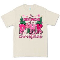 Bone i'm dreaming of a pink christmas flamingo Premium Tee - MaliasSmallBusiness
