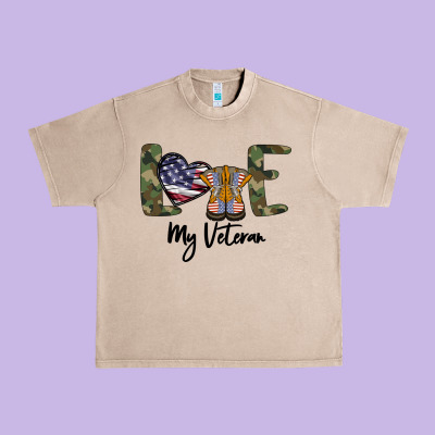 My Veteran Urban Heavy Tee Designed By Bettercallsaul