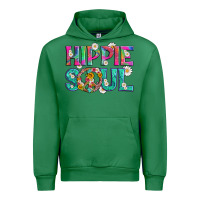 Emerald hippie soul with tie dye and flowers Urban Hoodie - Artiststas