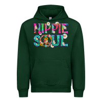 Forest Green hippie soul with tie dye and flowers Urban Hoodie - Artiststas