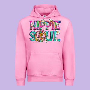 Hippie Soul With Tie Dye And Flowers Urban Hoodie Designed By Artiststas