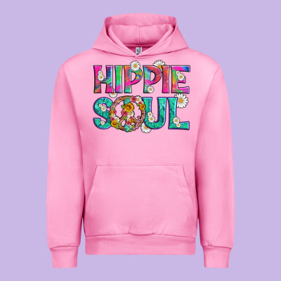 Hippie Soul With Tie Dye And Flowers Urban Hoodie Designed By Artiststas