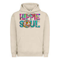 Pigment French Oak hippie soul with tie dye and flowers Urban Hoodie - Artiststas