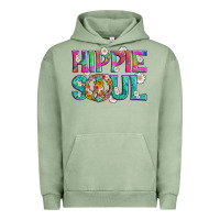 Pigment Oil Green hippie soul with tie dye and flowers Urban Hoodie - Artiststas