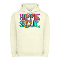 Pigment Pistachio hippie soul with tie dye and flowers Urban Hoodie - Artiststas