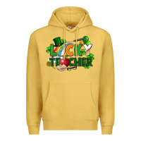 Antique Gold lucky teacher St. Patricks Day Premium Hoodie - FaDigitalArtStudio