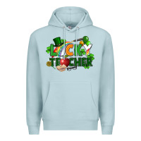 Blue Mist lucky teacher St. Patricks Day Premium Hoodie - FaDigitalArtStudio