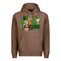 Chestnut lucky teacher St. Patricks Day Premium Hoodie - FaDigitalArtStudio
