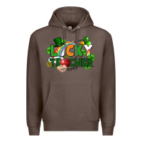 Coffee lucky teacher St. Patricks Day Premium Hoodie - FaDigitalArtStudio