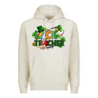 Oatmeal Heather lucky teacher St. Patricks Day Premium Hoodie - FaDigitalArtStudio