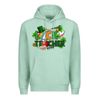Seafoam lucky teacher St. Patricks Day Premium Hoodie - FaDigitalArtStudio