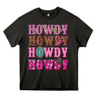 Asphalt pink howdy howdy howdy Heavy Core Tee - NancyCooperArtShop