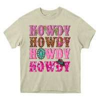 Mossy pink howdy howdy howdy Heavy Core Tee - NancyCooperArtShop