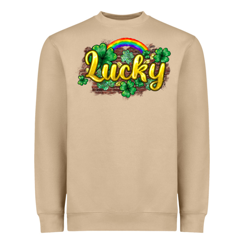 Lucky St. Patrick's Day Heavyweight Sweatshirt by HowdyJamesFarm | Teevron