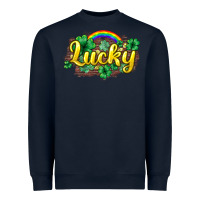 Navy Lucky St. Patrick's Day Heavyweight Sweatshirt - HowdyJamesFarm