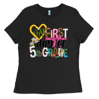 Black my first day of 5th grade Ladies Tee - NancyCooperArtShop